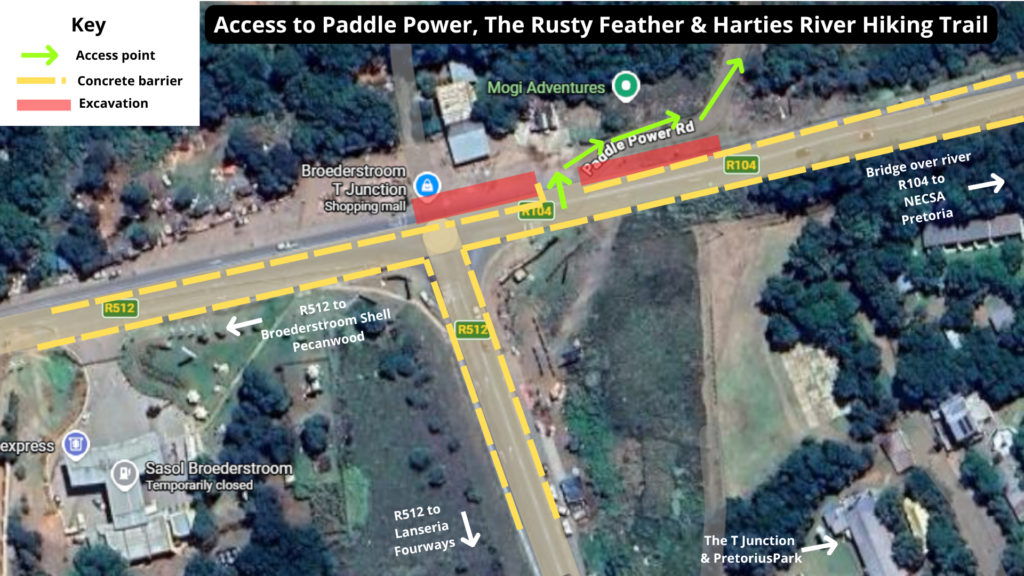 Rusty Feather access roadworks